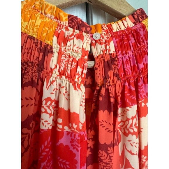Ann Taylor Red and Orange Floral Maxi Dress - Picture 5 of 8